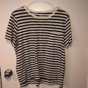 Old Navy Blue & White Striped Shirt